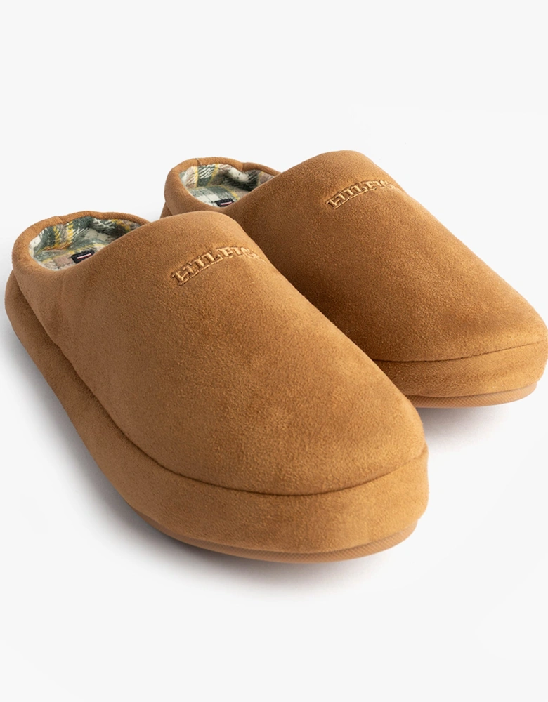 HILFIGER M SDE CHECK Mens House Slippers Desert Khaki