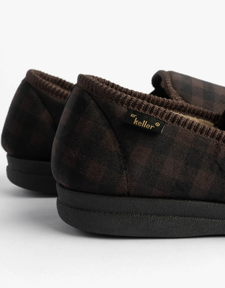 DARREN GUSS Mens Slippers Brown