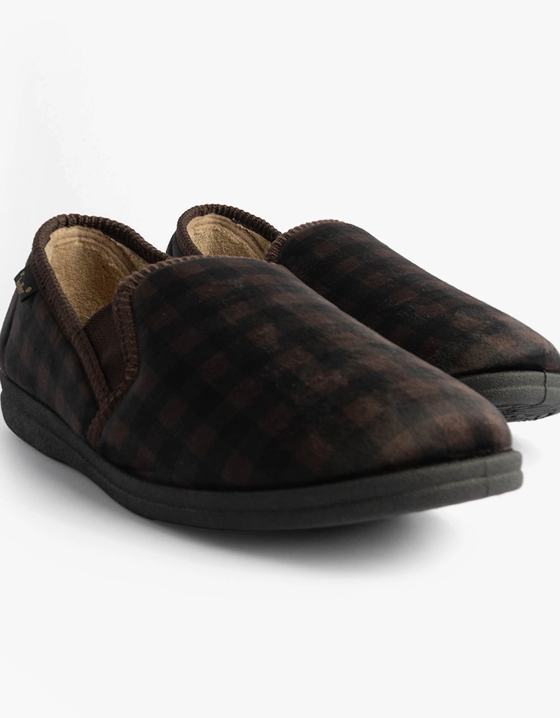 DARREN GUSS Mens Slippers Brown