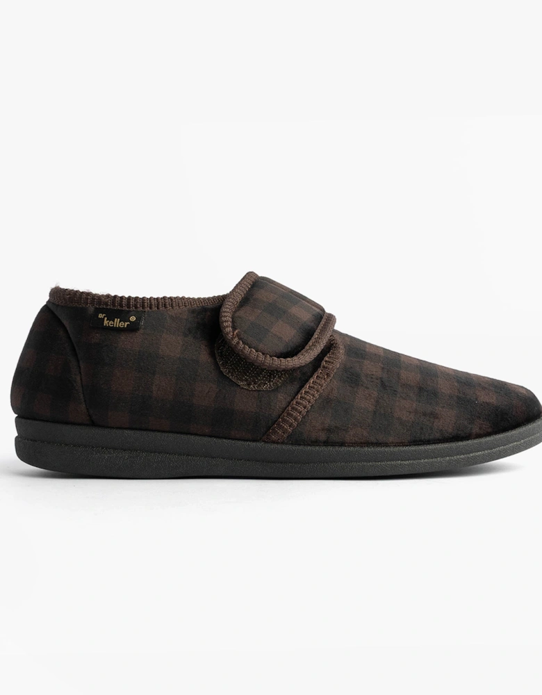 DARREN VELC Mens Slippers Brown