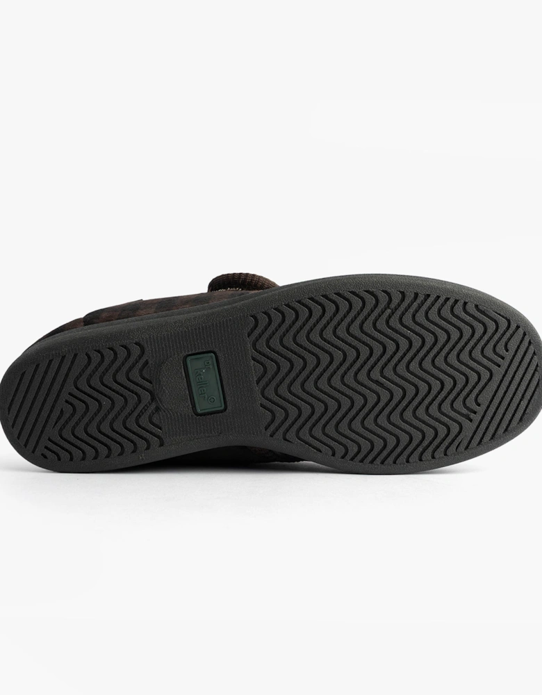 DARREN VELC Mens Slippers Brown
