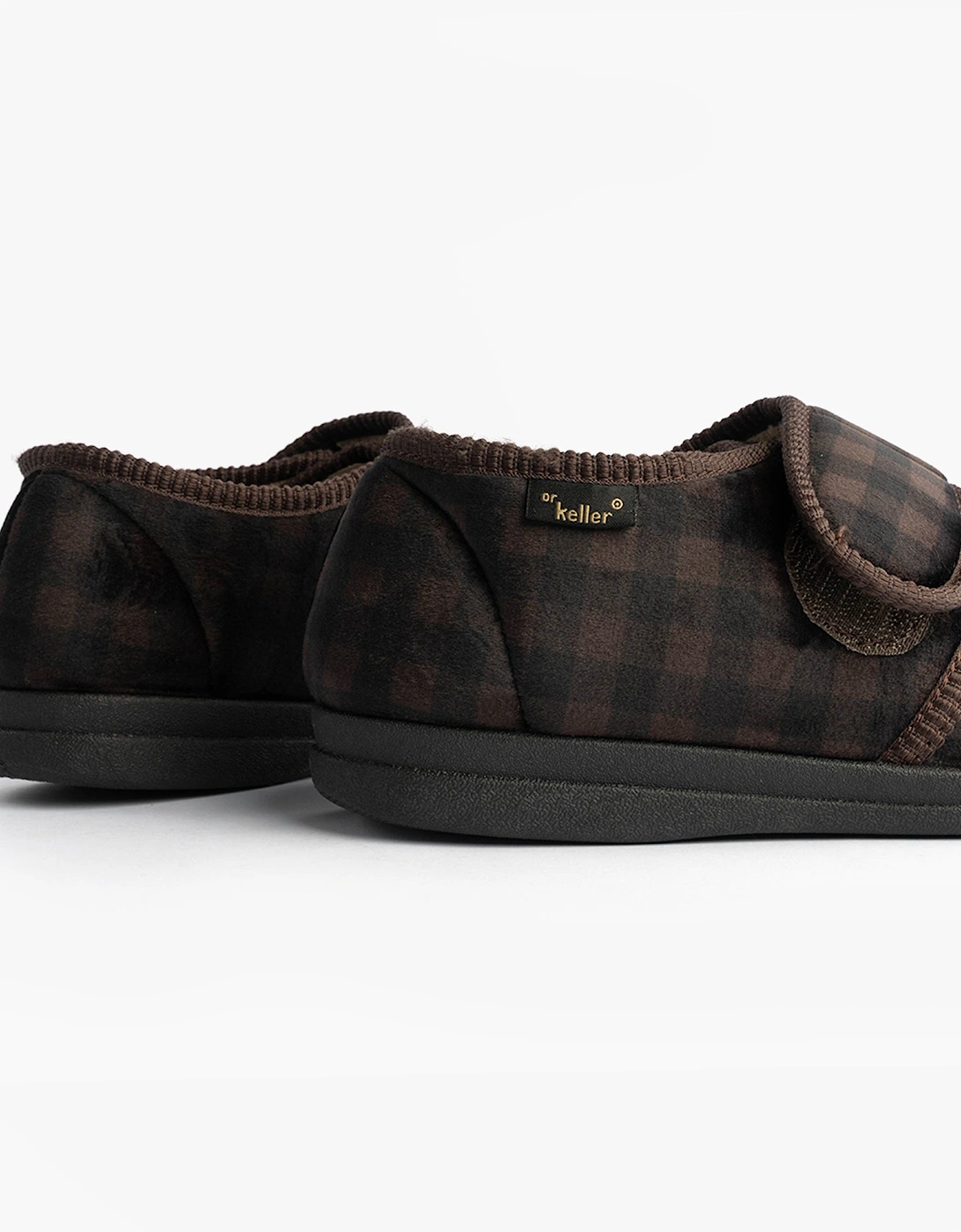 DARREN VELC Mens Slippers Brown