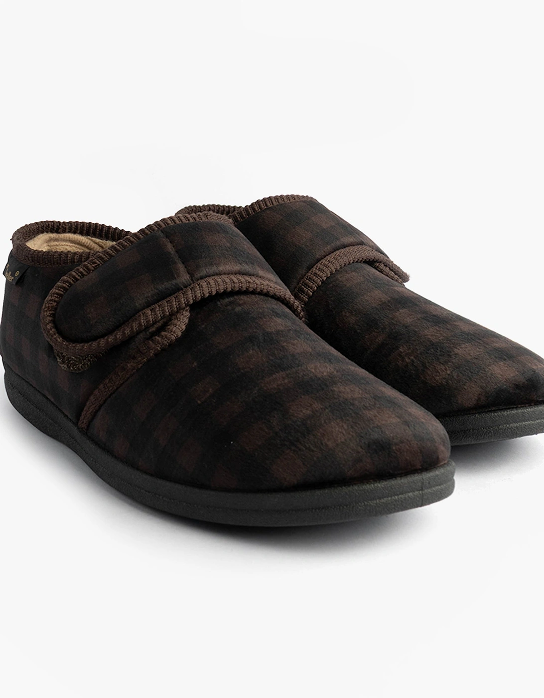 DARREN VELC Mens Slippers Brown