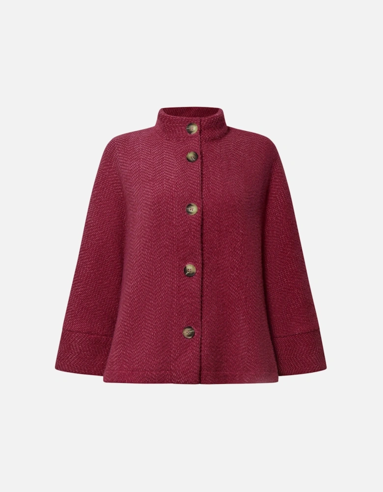 Burgundy Batwing Jacket