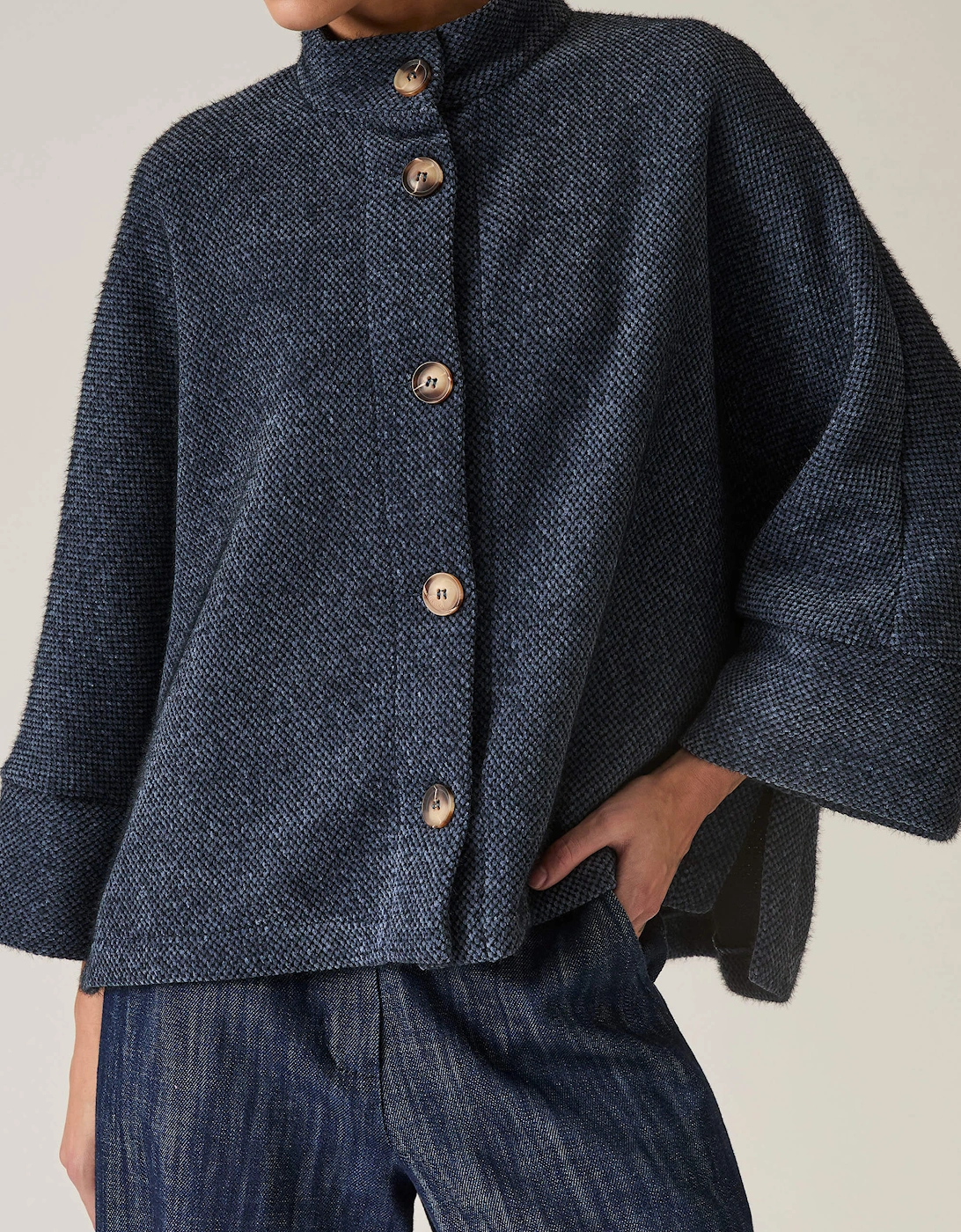 Navy Batwing Jacket