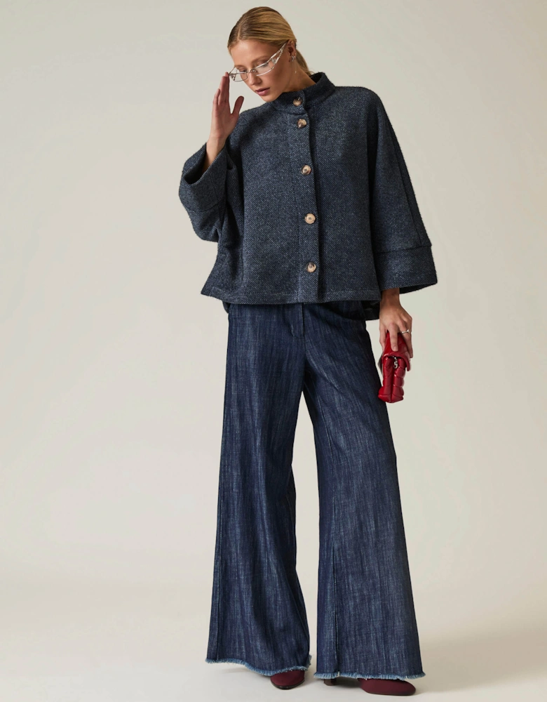 Navy Batwing Jacket