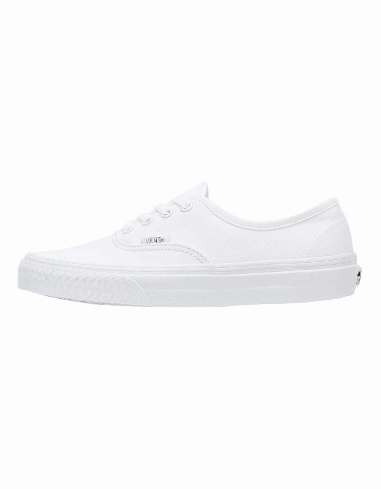 Authentic Mens White Canvas Trainers
