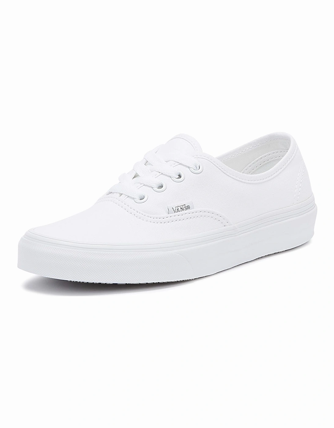 Authentic Mens White Canvas Trainers