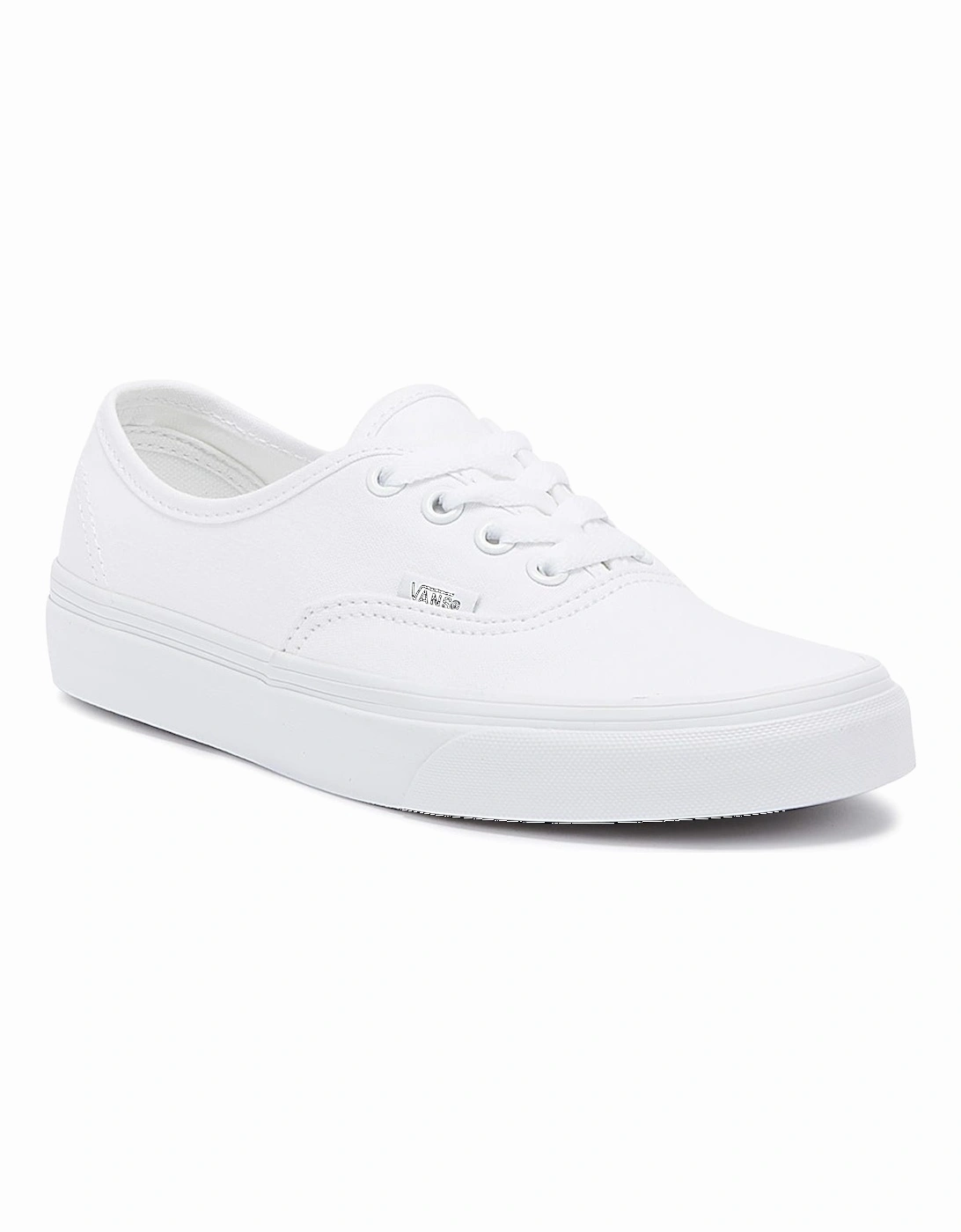 Authentic Mens White Canvas Trainers
