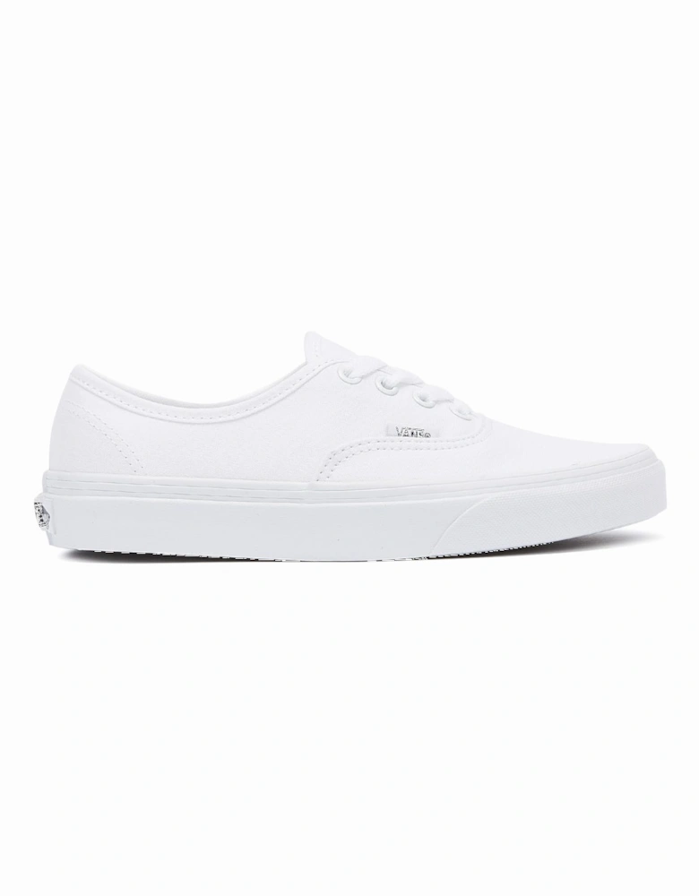 Authentic Mens White Canvas Trainers