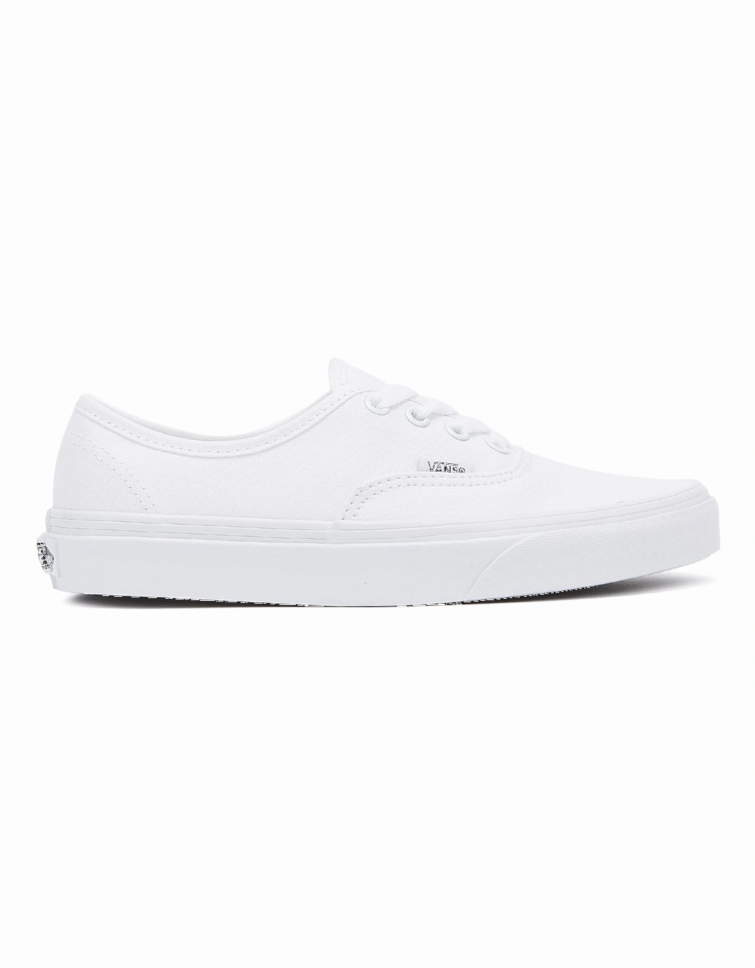 Authentic Mens White Canvas Trainers