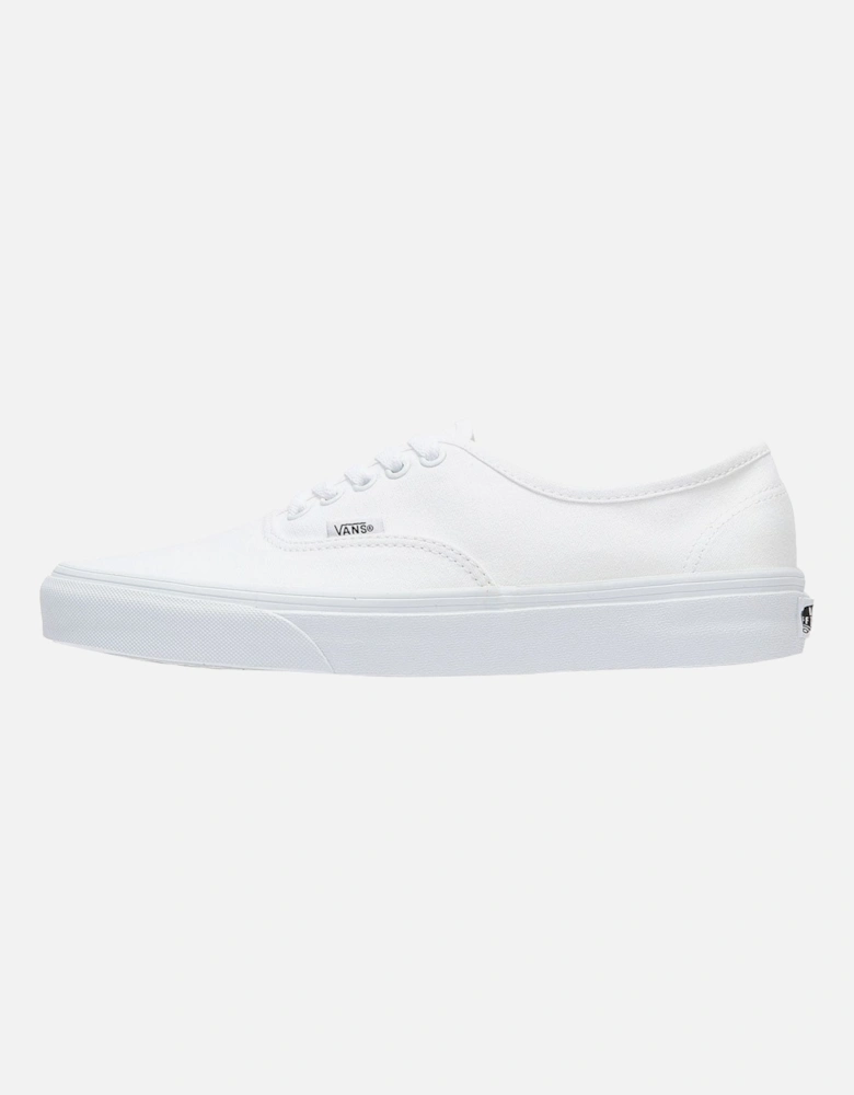 Authentic Mens White Canvas Trainers