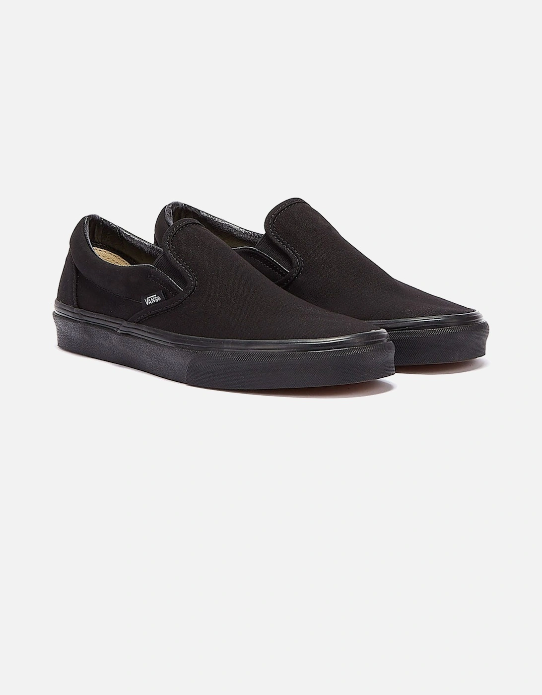 Classic Slip on Womens Black Canvas Trainers, 11 of 10