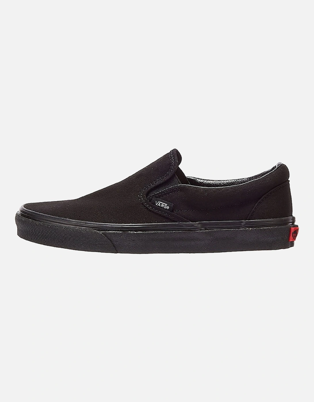 Classic Slip on Womens Black Canvas Trainers