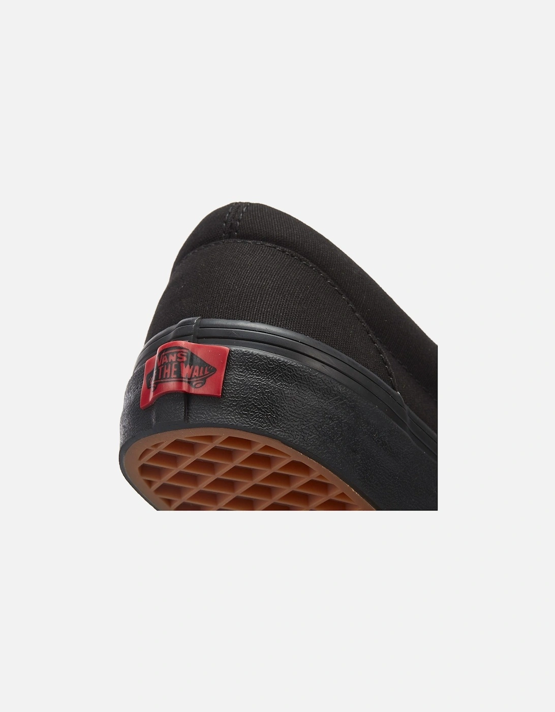 Classic Slip on Womens Black Canvas Trainers