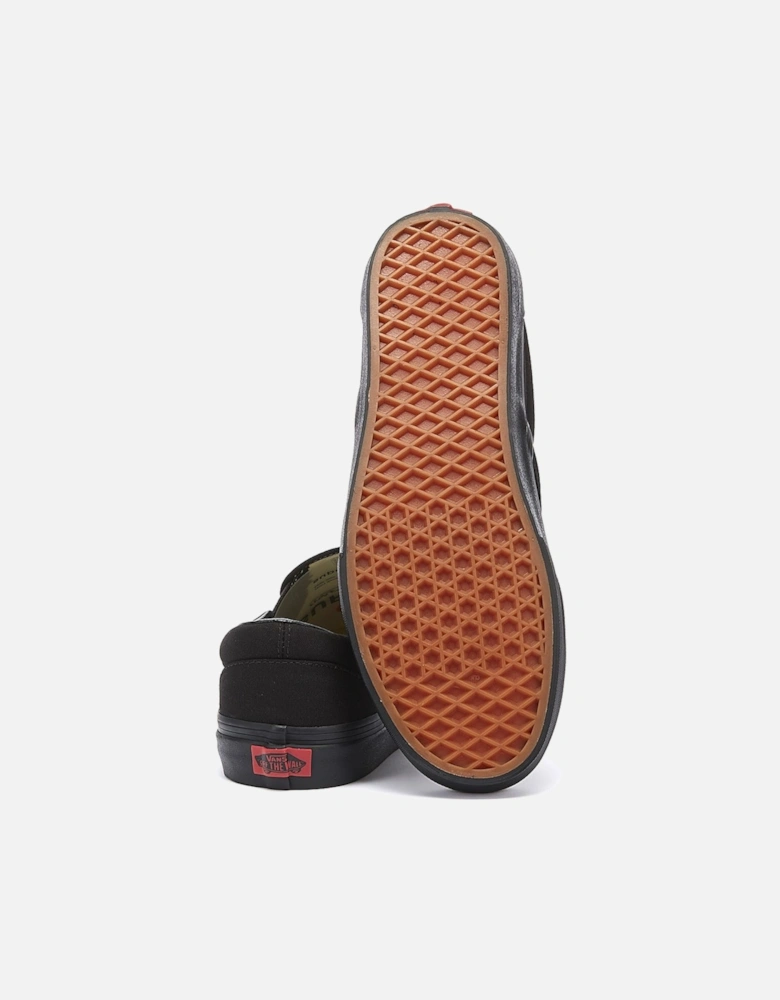 Classic Slip on Womens Black Canvas Trainers