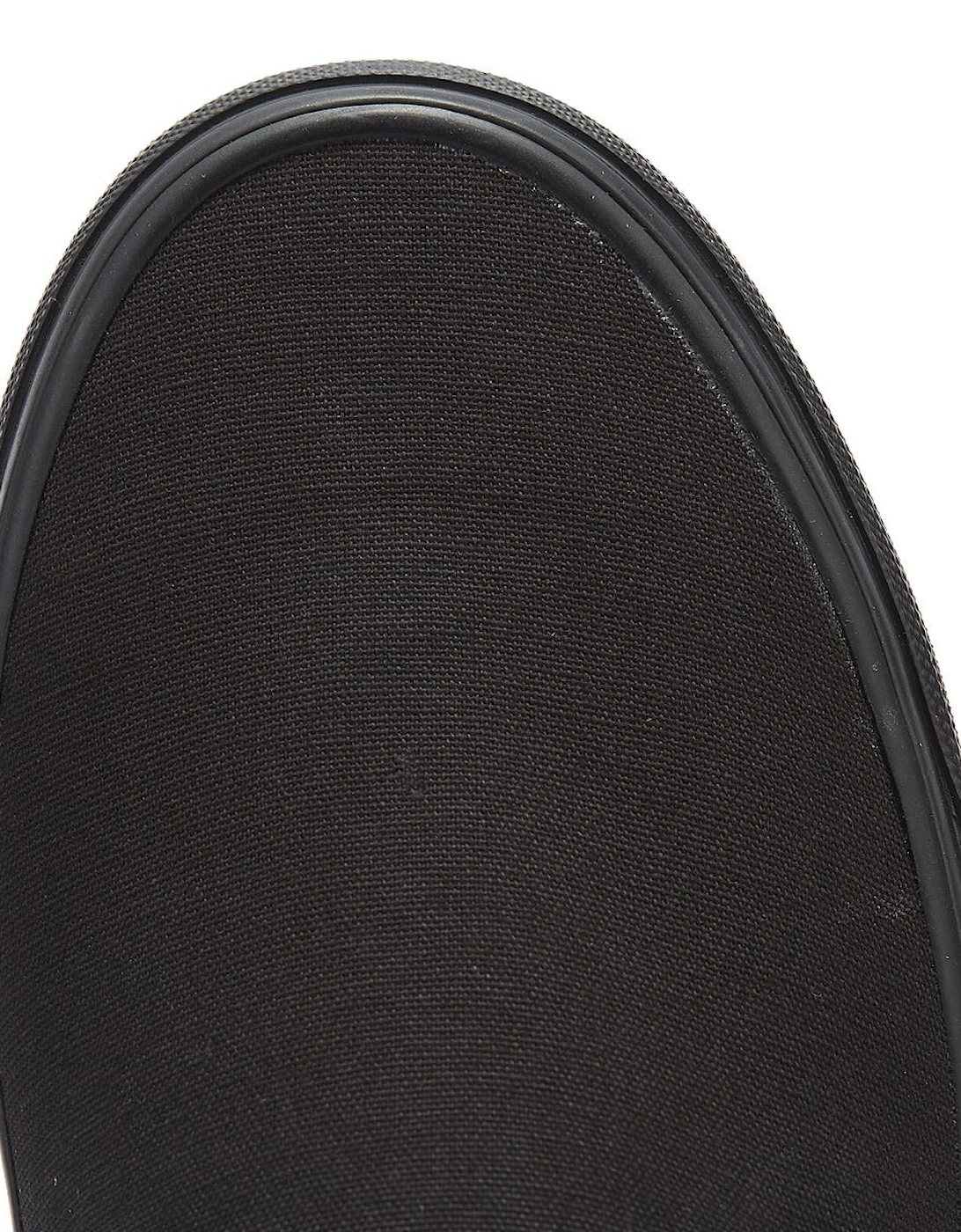 Classic Slip on Womens Black Canvas Trainers