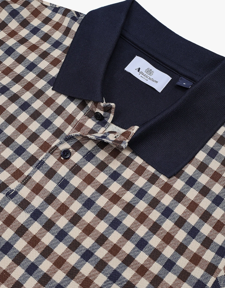 Active Club Check Piquet Polo Shirt