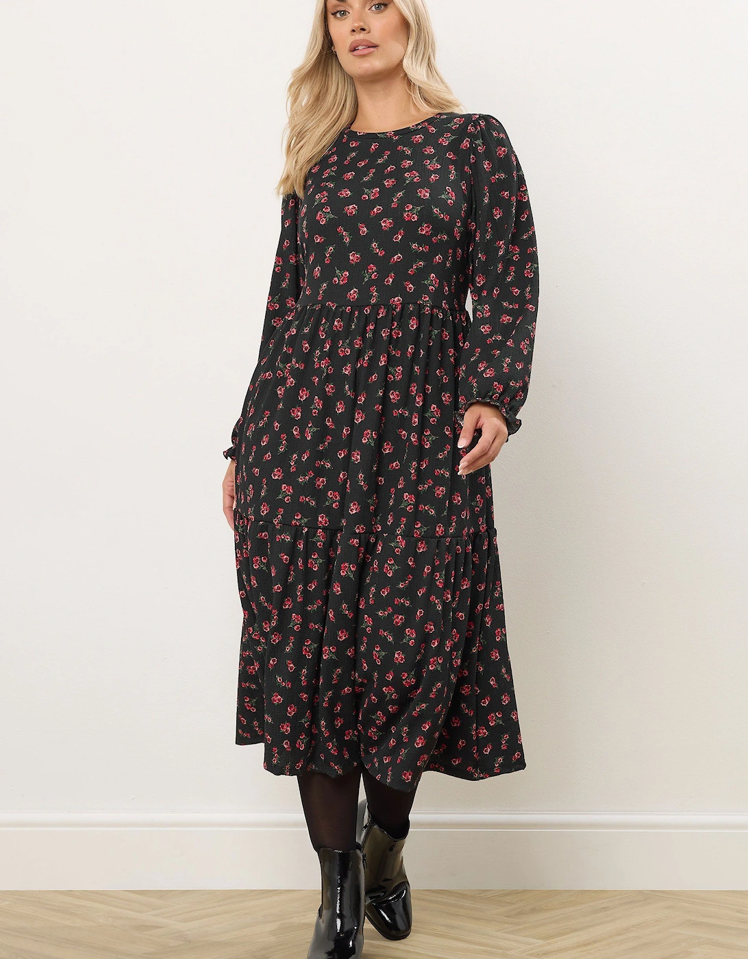 Rose Textured Maxi Dress, 2 of 1