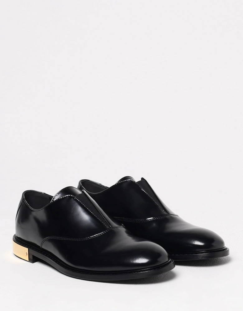 Leather Oxford Shoes Gold Detail