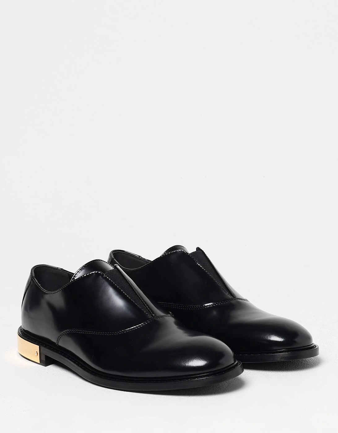 Leather Oxford Shoes Gold Detail
