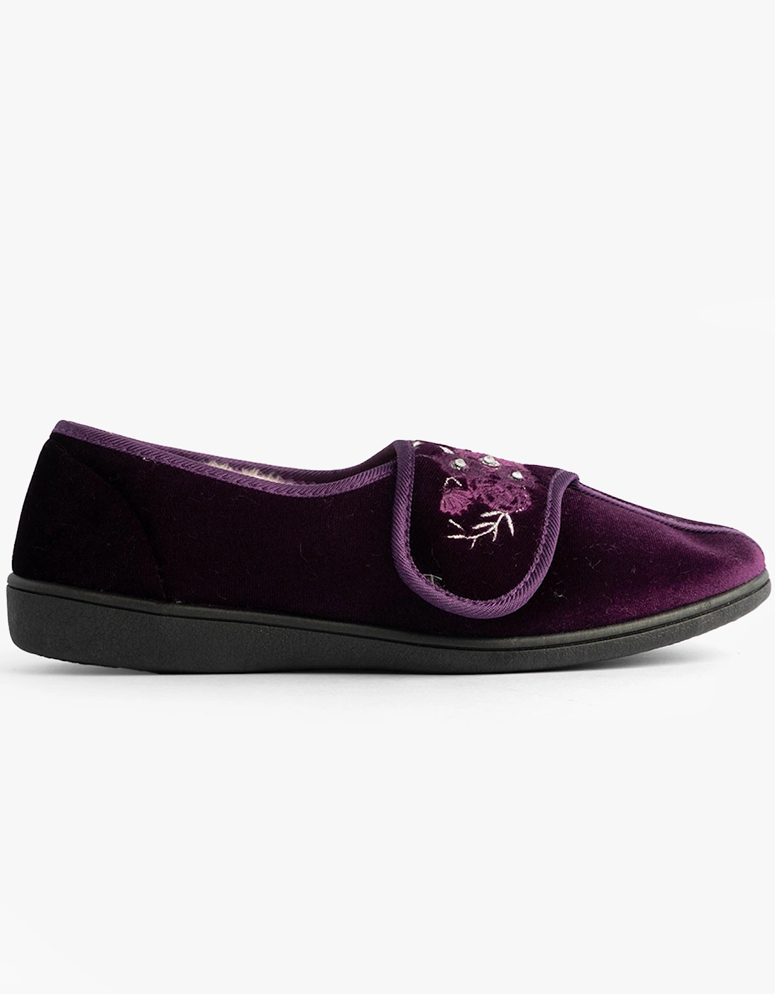 FAYE 2 Womens Slippers Purple, 7 of 6