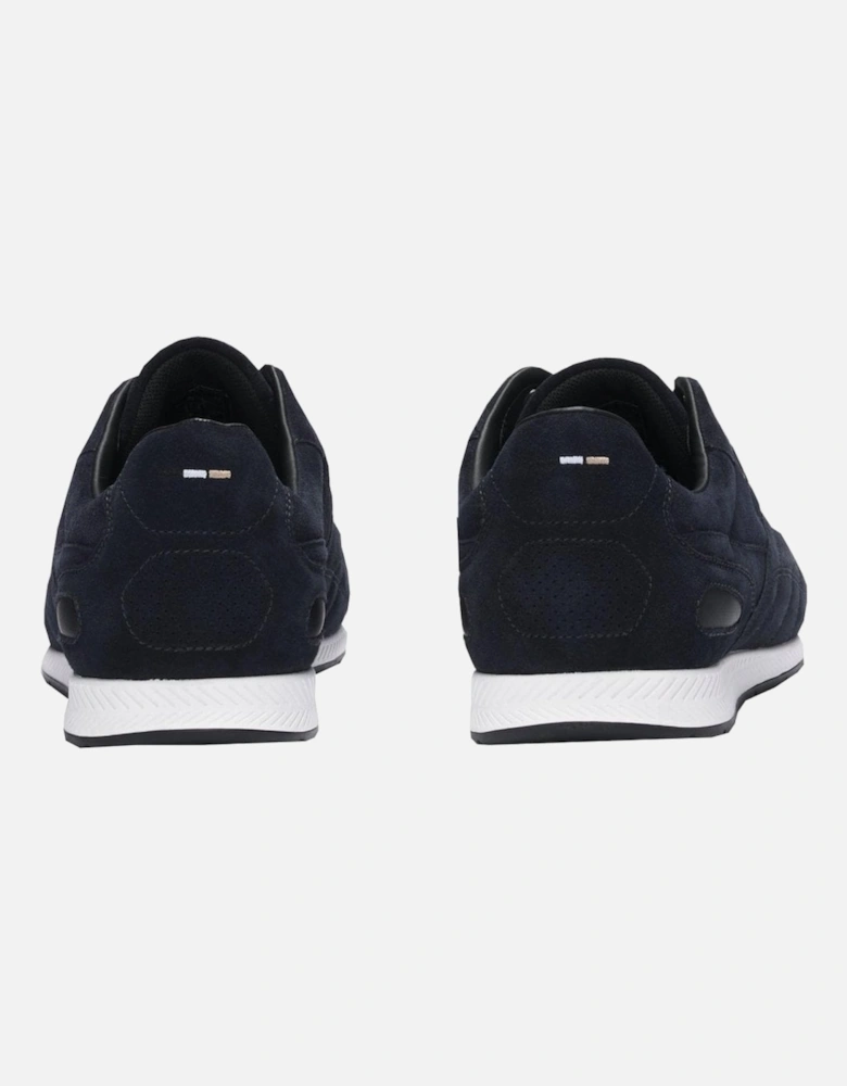 Men's Navy Titanium Suede Trainers