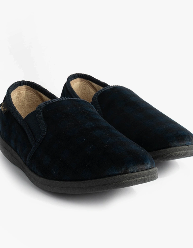 DARREN GUSS Mens Slippers Navy