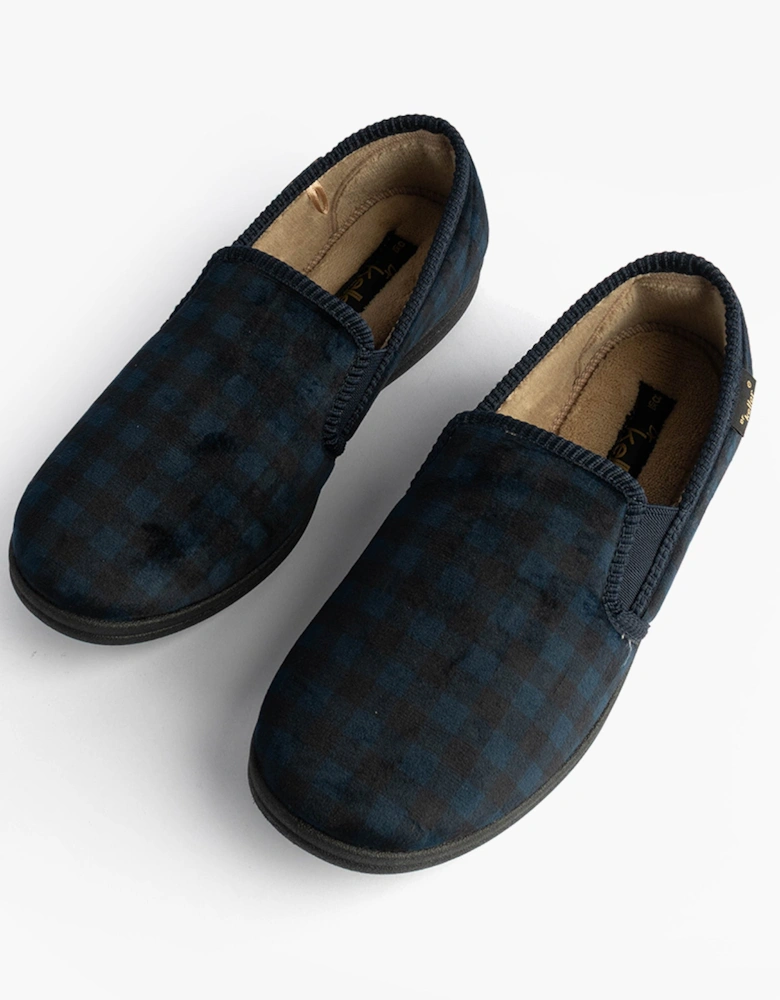 DARREN GUSS Mens Slippers Navy