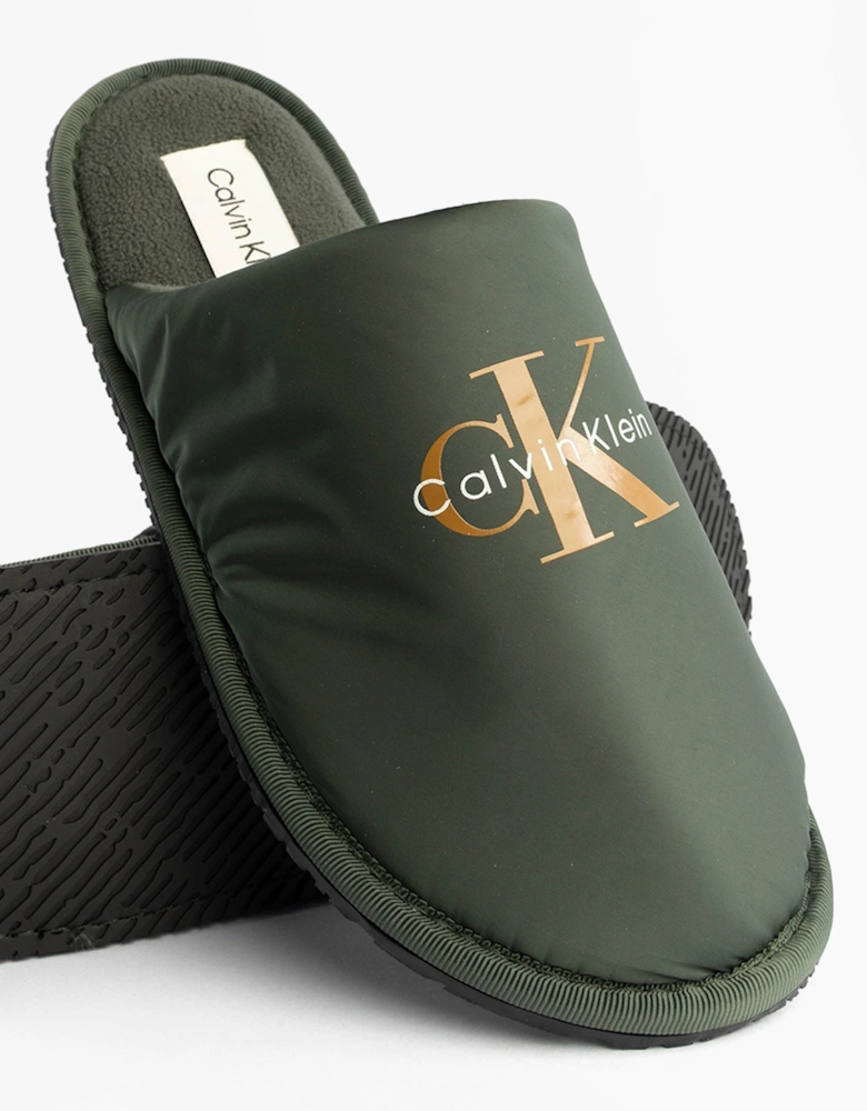 HOTEL SLIPPER MONOLOGUE Mens Slippers Thyme