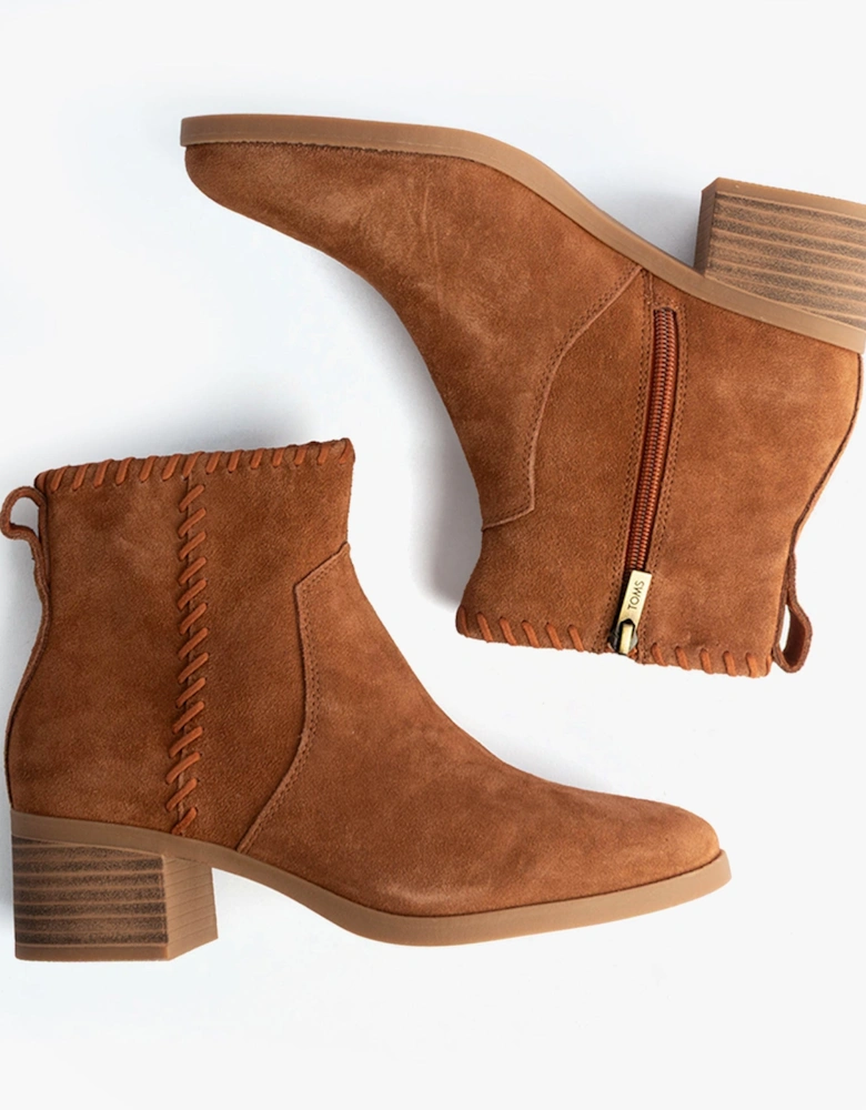 DELILAH Womens Ankle Boots Brown