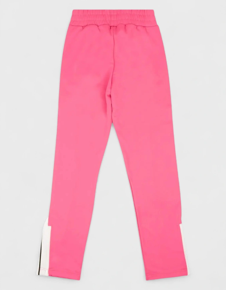 Women's Track Pants Fuchsia White