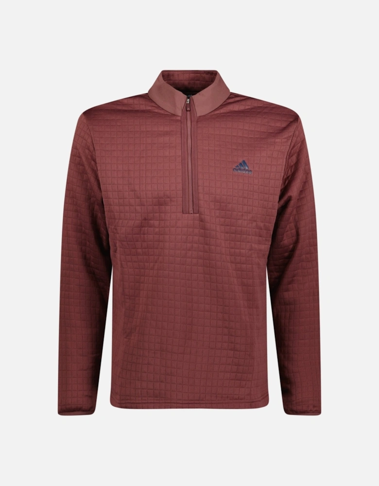 Dwr Block Golf Quarter Zip Burgundy