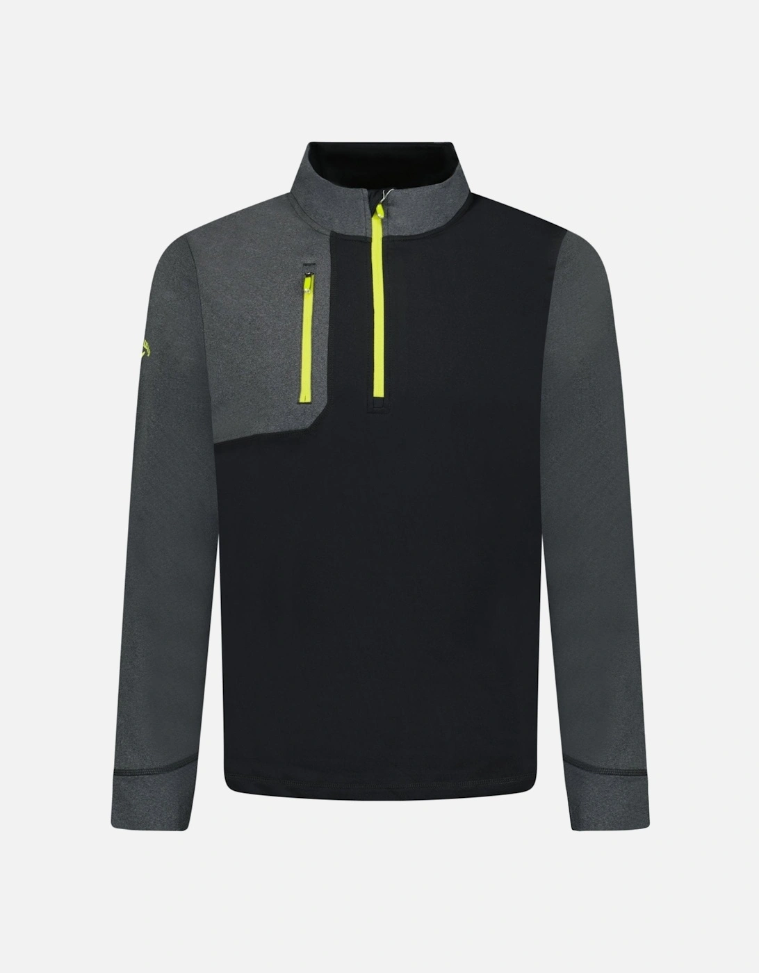 Aquapel Quarter Zip Golf Sweatshirt Black Caviar, 4 of 3