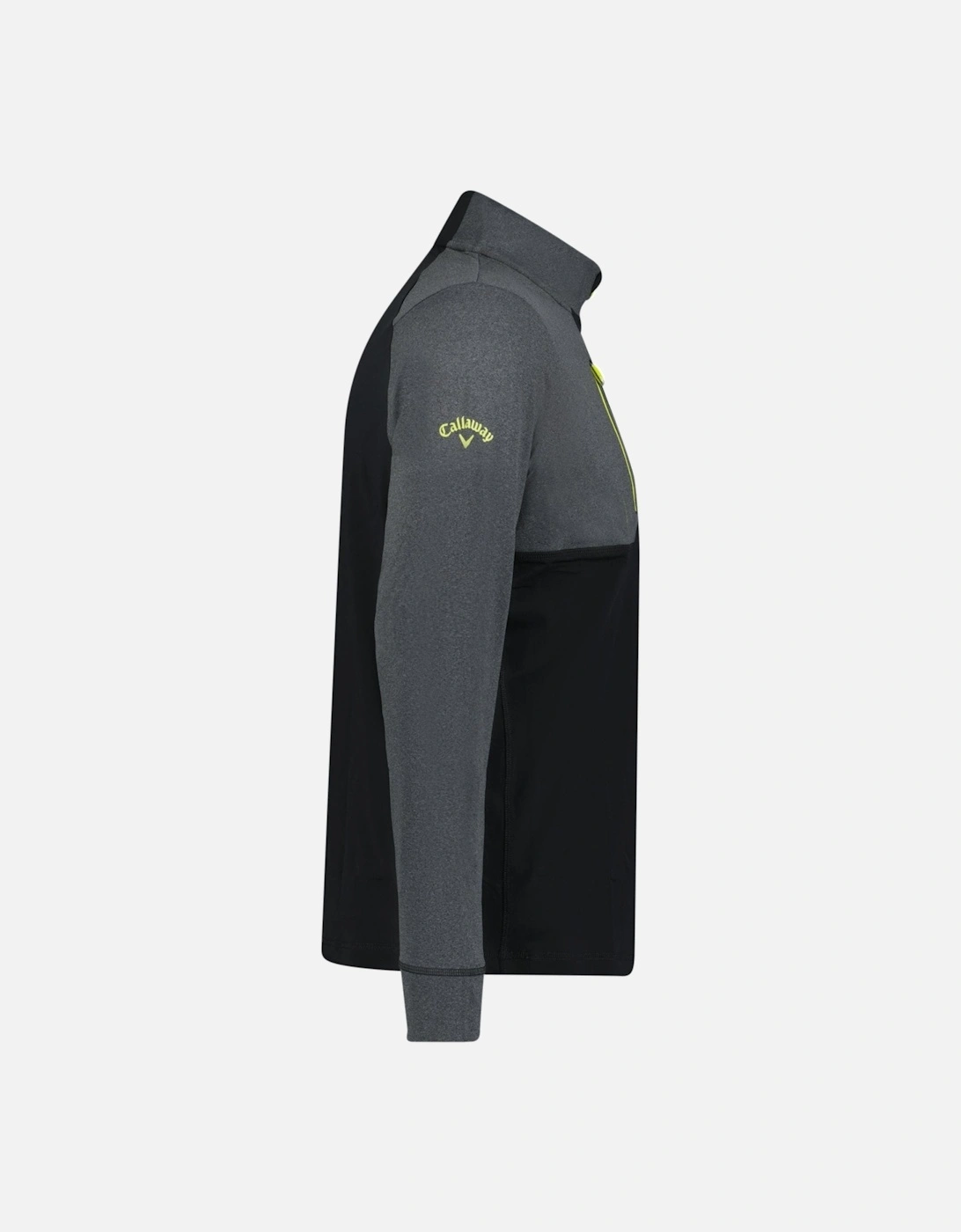 Aquapel Quarter Zip Golf Sweatshirt Black Caviar