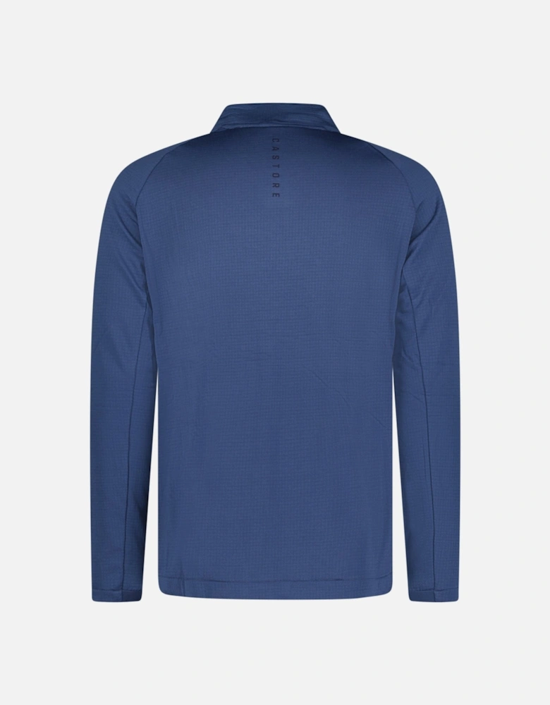 Soft Shell Tech Golf Half Zip Oceana Blue