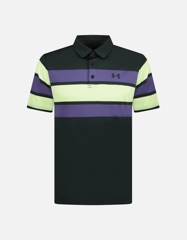 Jacquard Golf Polo Black