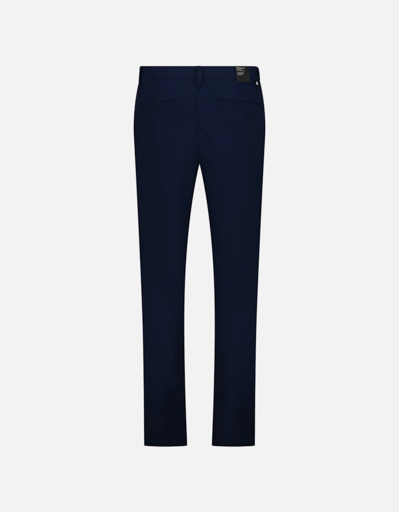 Nylon Tapered Golf Trousers Navy