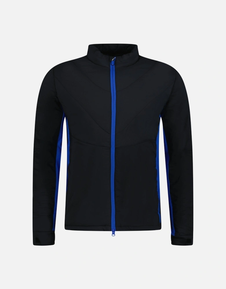 Golf Mixed Media Insulated Jacket Black / Blue Caviar