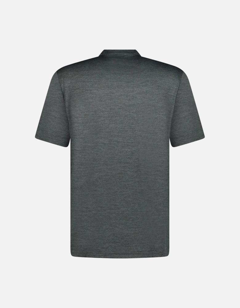 Stripe Golf Polo Dark Grey