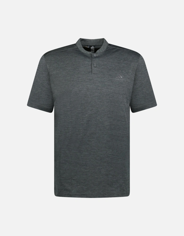 Stripe Golf Polo Dark Grey