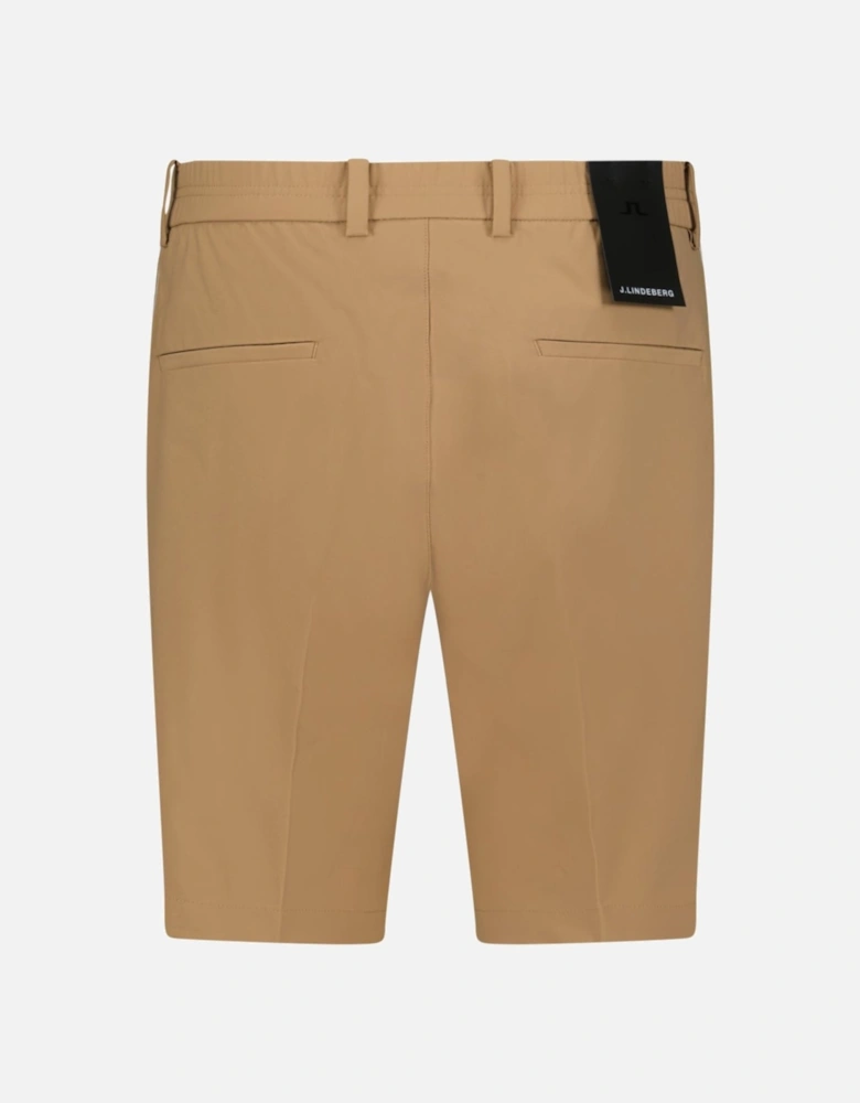 J.Lindeberg Stuart Stripe Golf Shorts  Tiger Brown