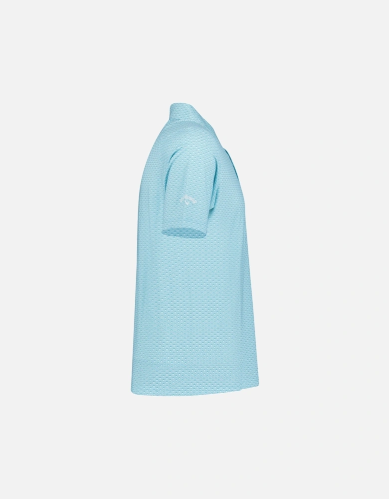 Trademark Print Golf Polo Blue Scuba