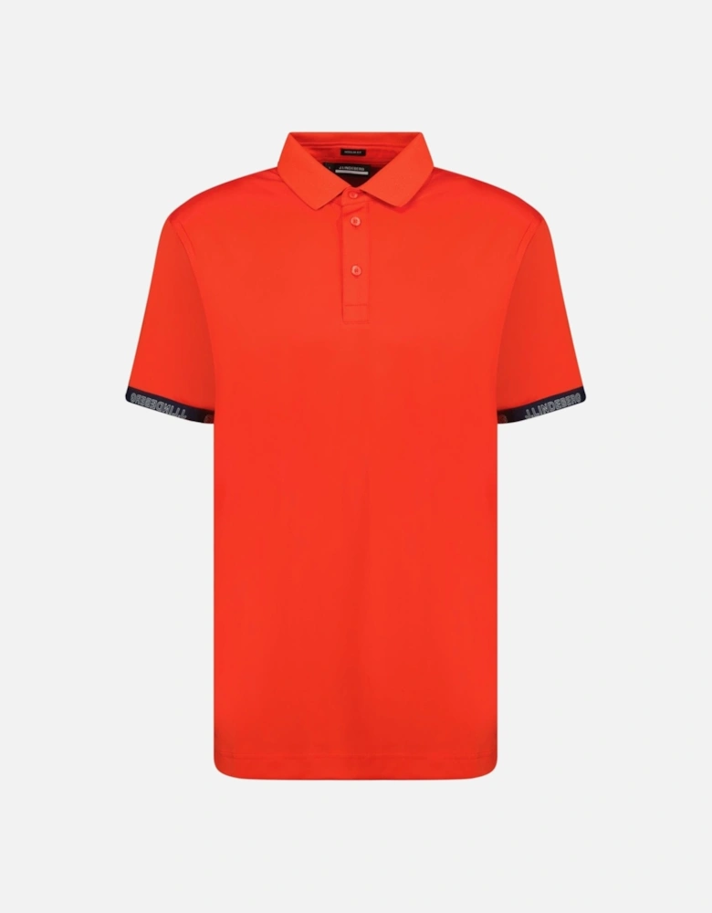 J.Lindeberg Guy Golf Polo Fiery Red
