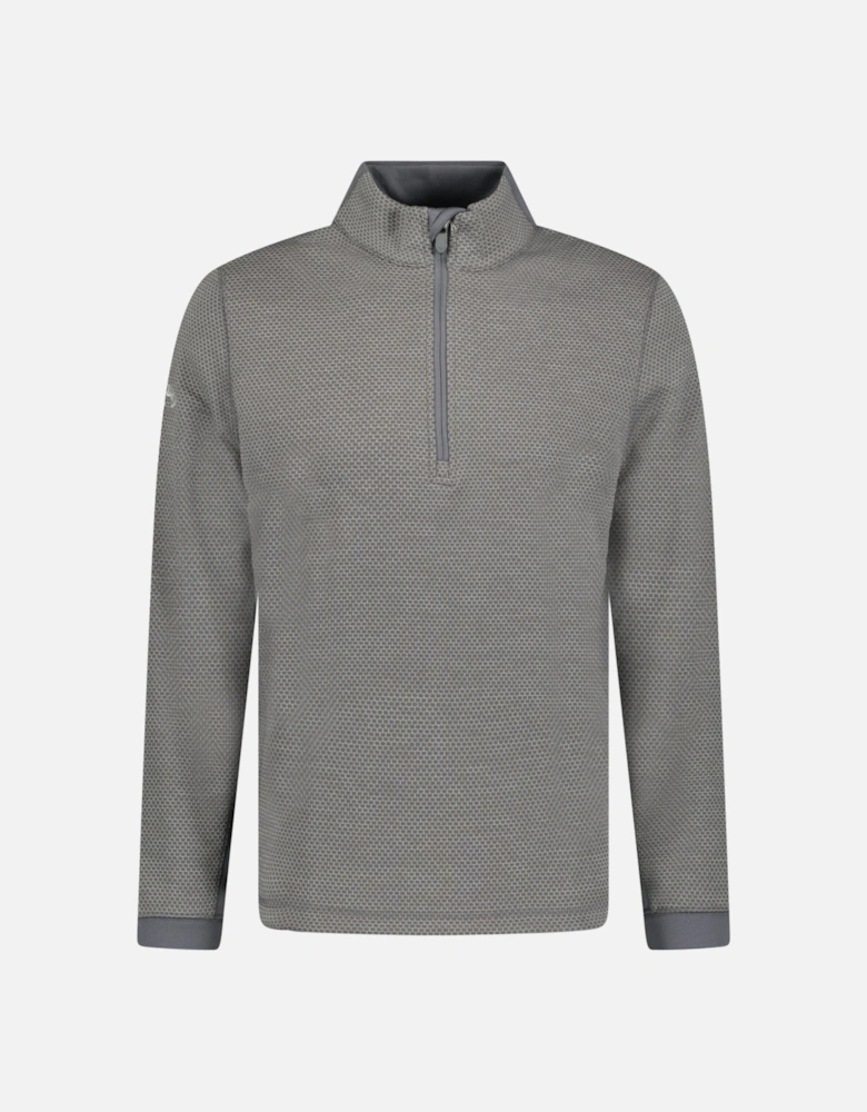 Eco Hex 1/2 Zip Golf Pull Over Grey Heather