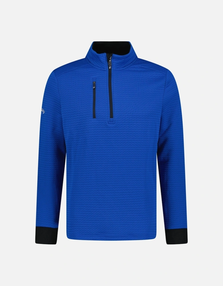 Midweight 1/4 Zip Golf Fleece Blue Lapis