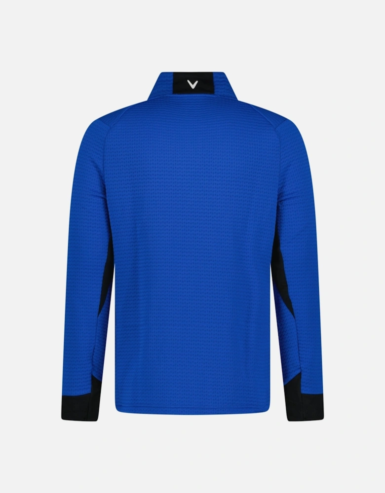 Midweight 1/4 Zip Golf Fleece Blue Lapis