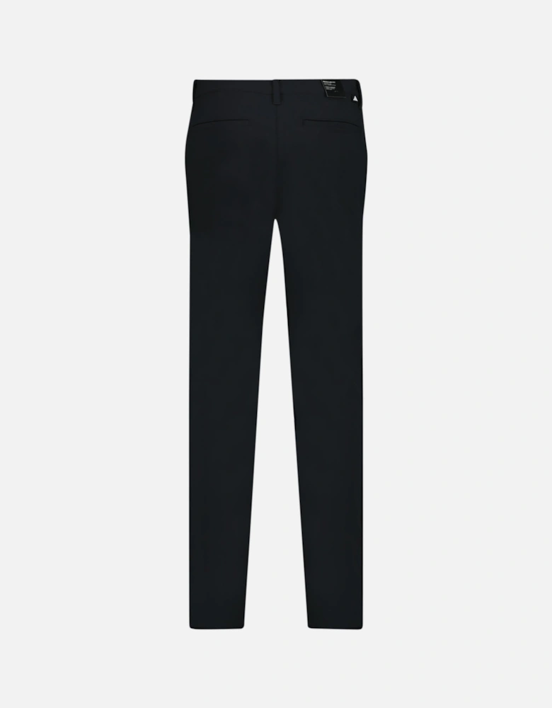 Nylon Taper Golf Trousers Black