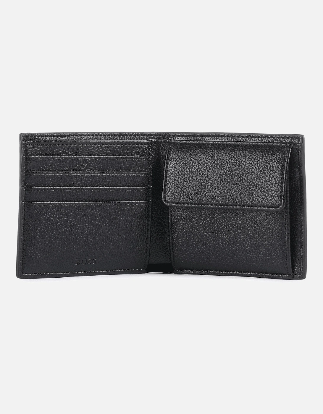 Ray 4cc Leather Black Coin Wallet