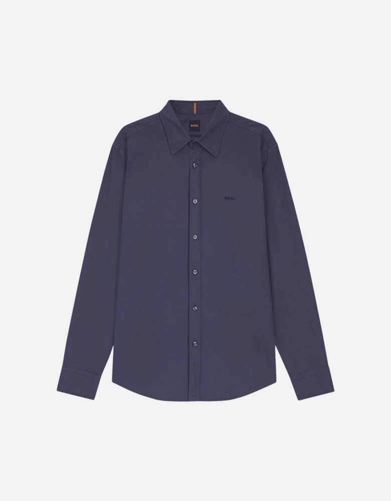 Relegant Cotton Regular Fit Blue Shirt